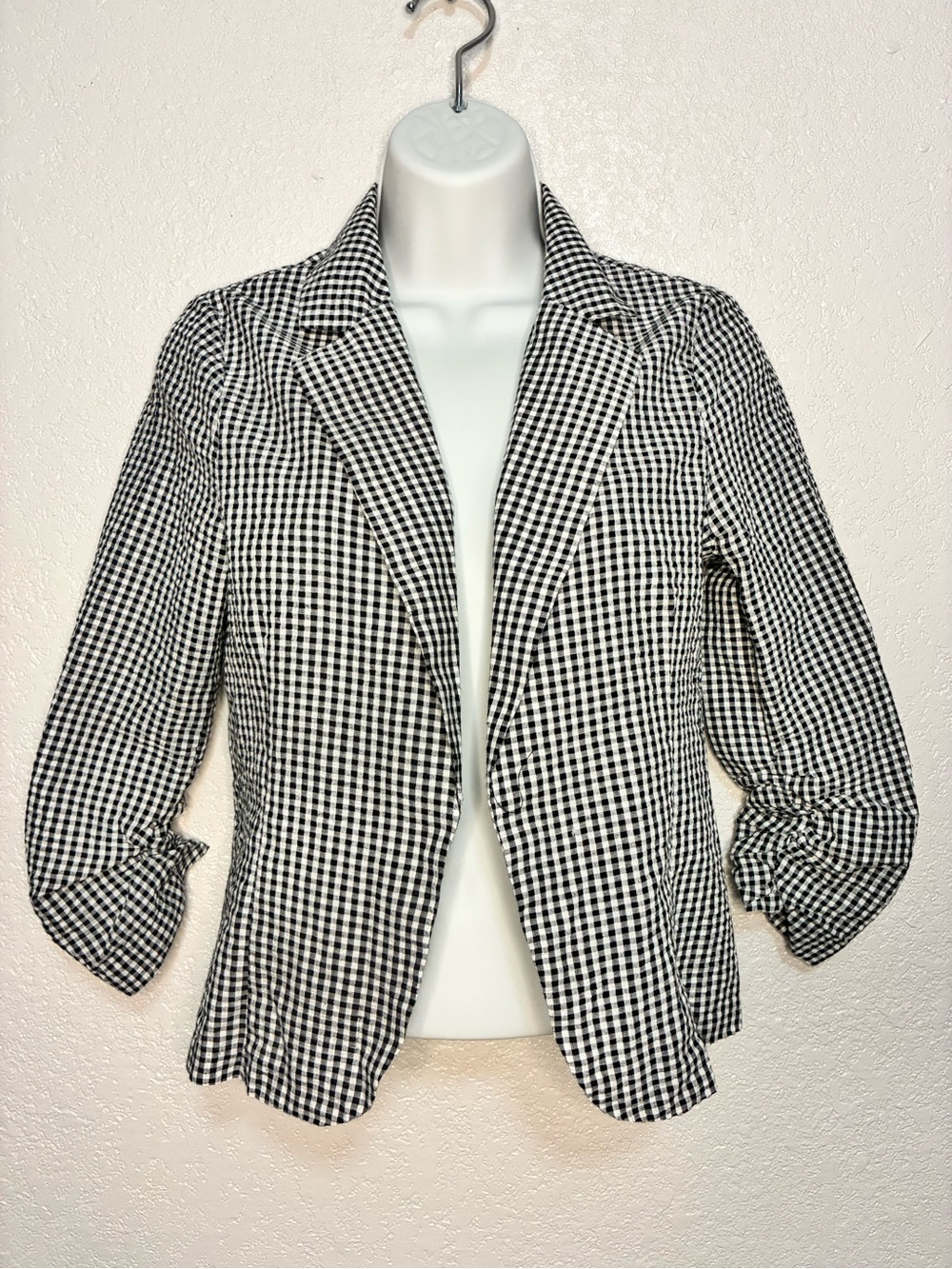 Have Black and White Gingham Women’s Blazer